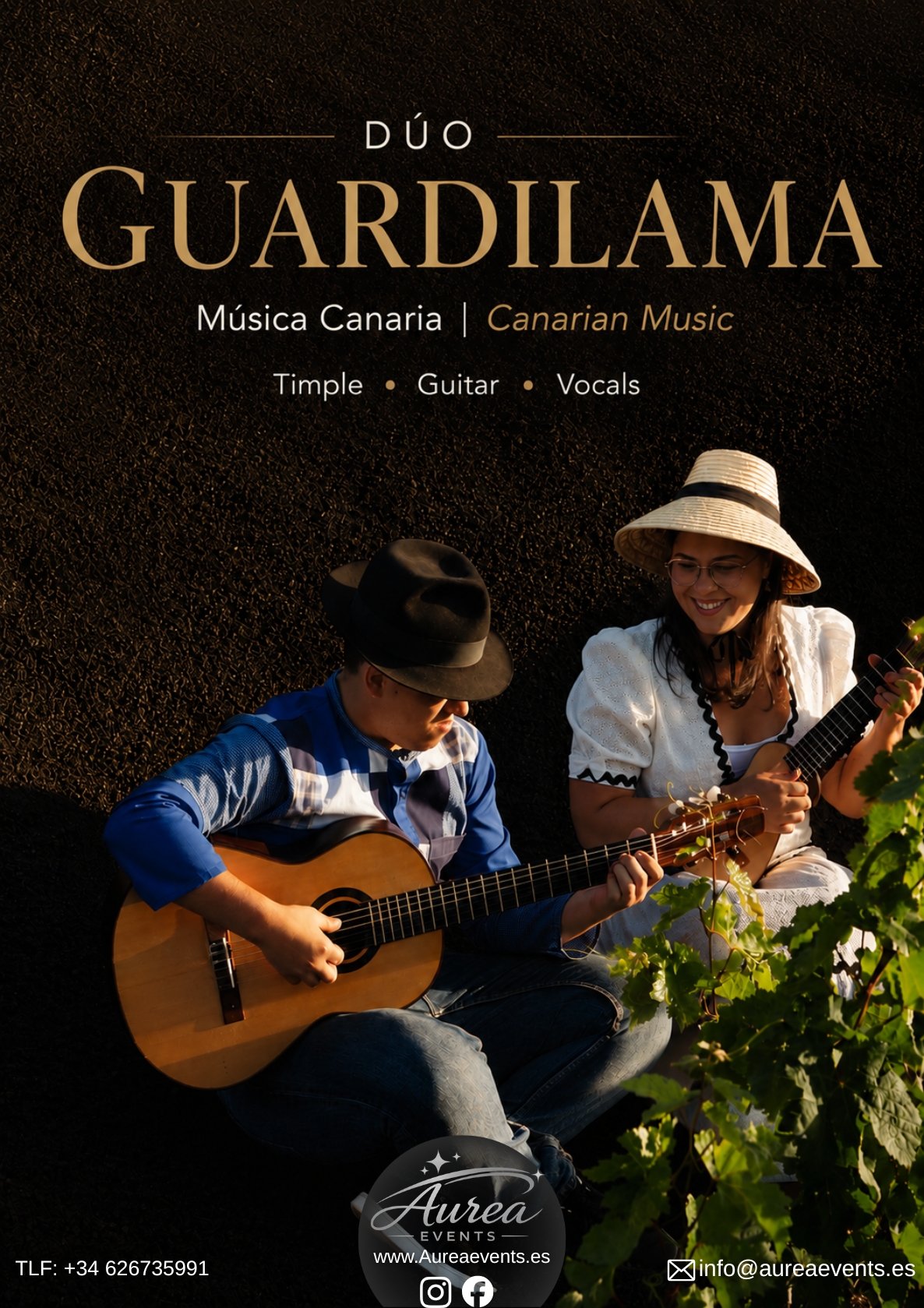 Cartel de Dúo Guardilama - Instrumentación y voz