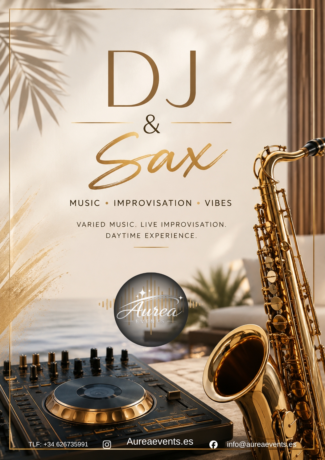 Cartel de DJ & SAX