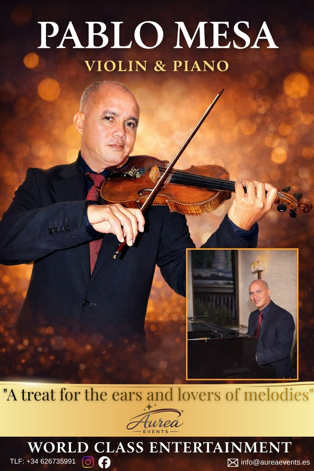 Cartel de Pablo Mesa - Violín