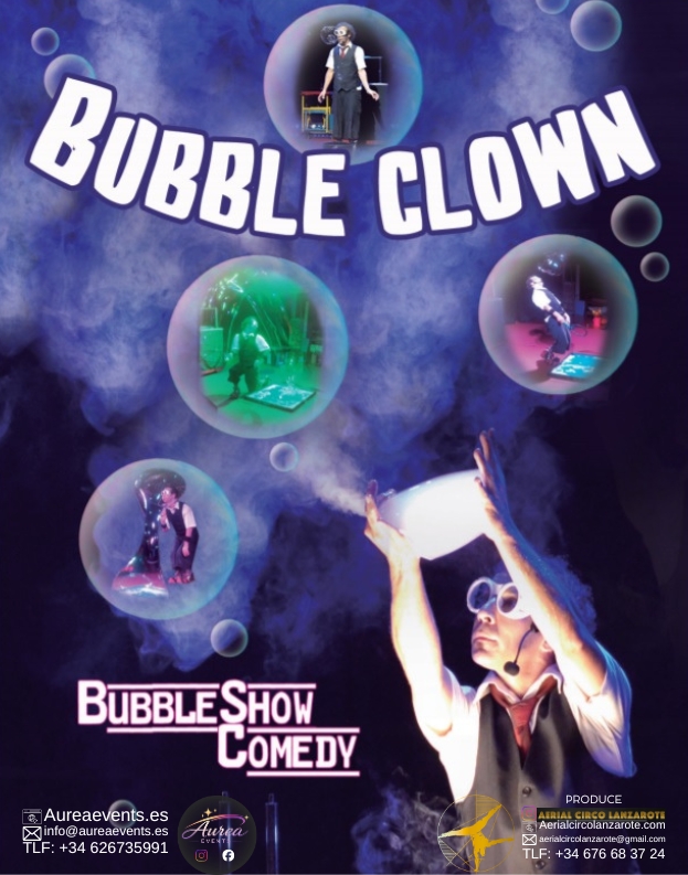Cartel de BUBBLE CLOW SHOW