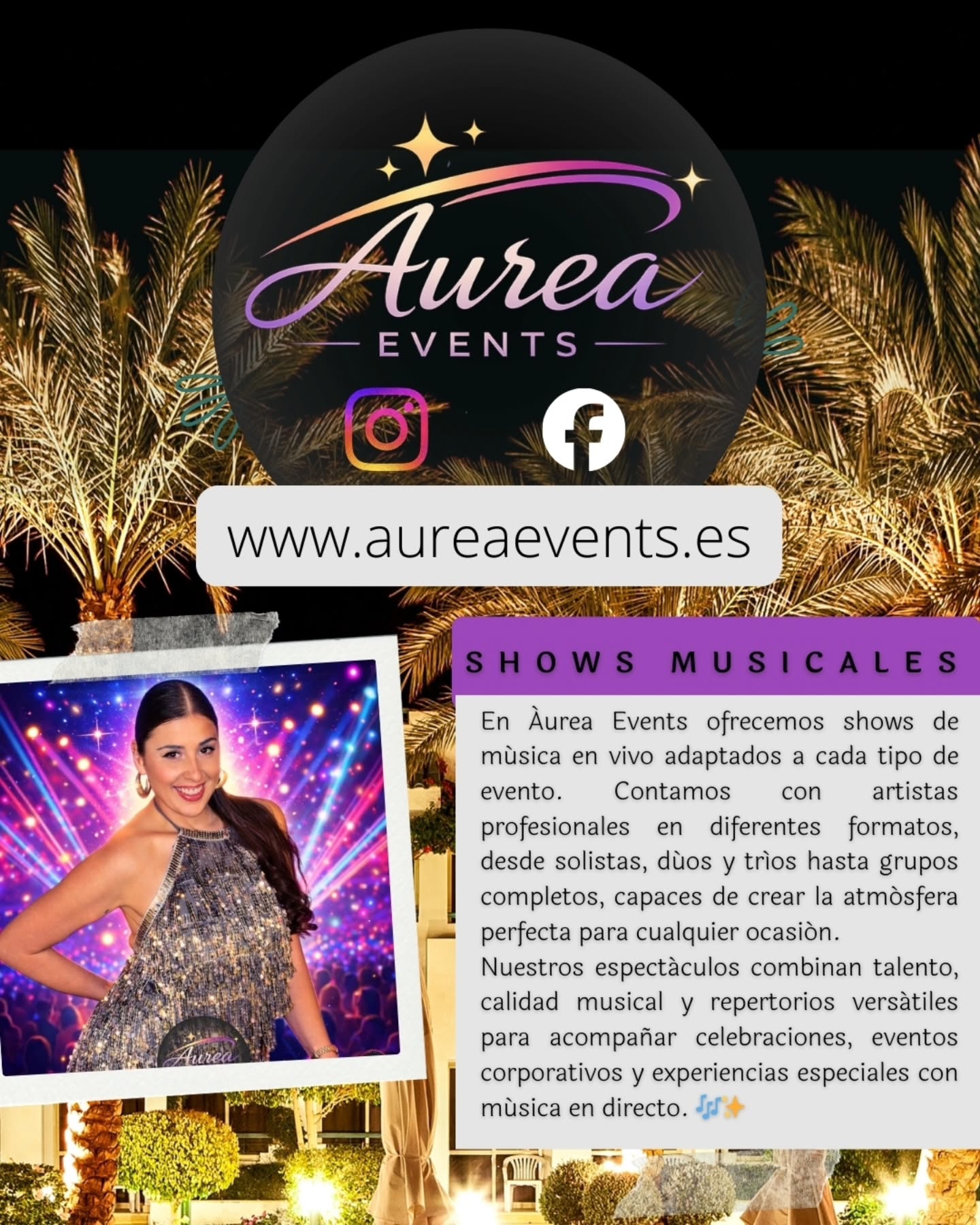 Artista en escena — shows musicales para hoteles